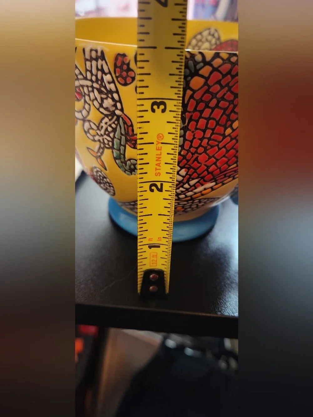 Vibrant World Market Taised Mosiac Butterfly Coffee Mug 16 oz